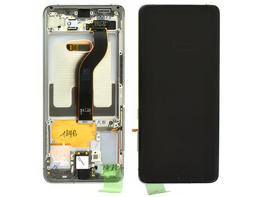 Lcd + Touchscreen + Altoparlante Cloud White per Samsung SM-G986 Galaxy S20+ 5G
