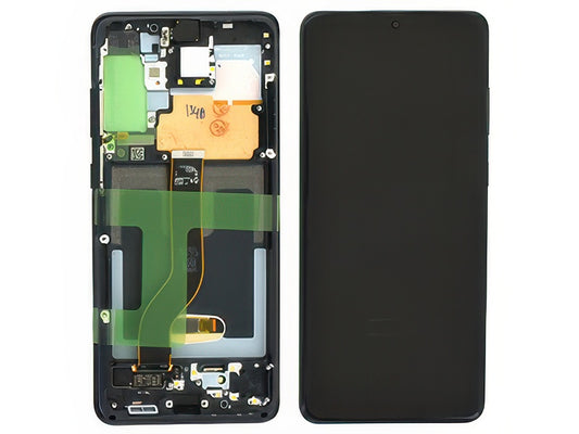 Lcd + Touchscreen + Altoparlante Cosmic Black per Samsung SM-G986 Galaxy S20+ 5G