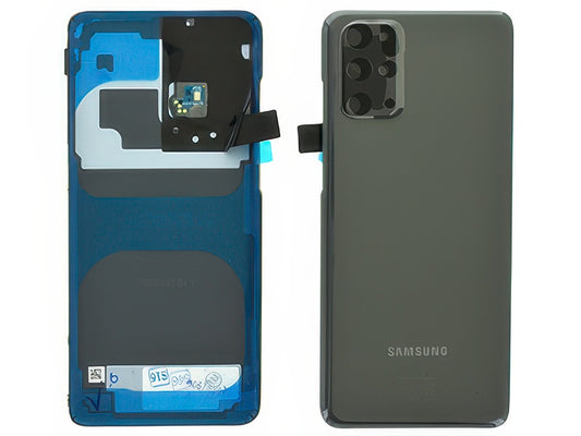 Cover Batteria in vetro + Vetrino Camera + Microfono Grigio per Samsung SM-G985 Galaxy S20+
