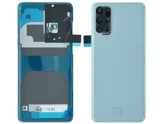 Cover Batteria in vetro + Vetrino Camera + Microfono Cloud Blue per Samsung SM-G986 Galaxy S20+ 5G