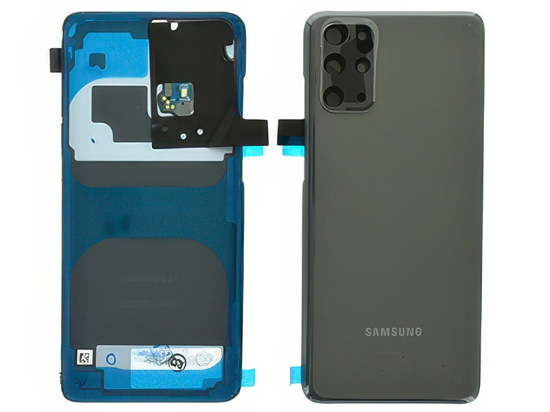 Cover Batteria in vetro + Vetrino Camera + Microfono Grigio per Samsung SM-G986 Galaxy S20+ 5G