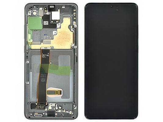 Lcd + Touchscreen + Frame Cosmic Grey per Samsung SM-G988 Galaxy S20 Ultra 5G