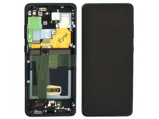 Display Lcd Soft Oled Cosmic Black con Frame Qualità Eccelsa per Samsung SM-G988 Galaxy S20 Ultra 5G