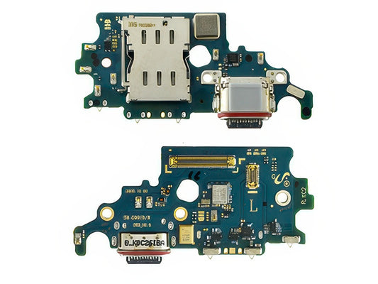 Sub Board + Plug In + Microfono + Lettore Sim per Samsung SM-G991 Galaxy S21 5G