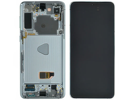 Display Lcd Soft Oled Phantom Silver con Frame Qualità Eccelsa per Samsung SM-G996 Galaxy S21+ 5G