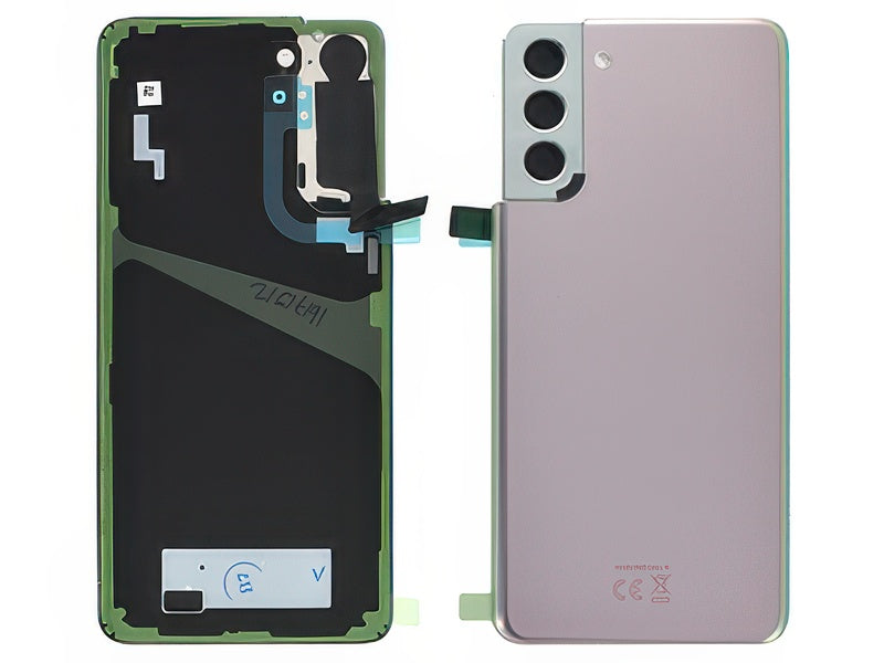 Cover Batteria + Vetrino Camera + Adesivi Phantom Silver per Samsung SM-G996 Galaxy S21+ 5G