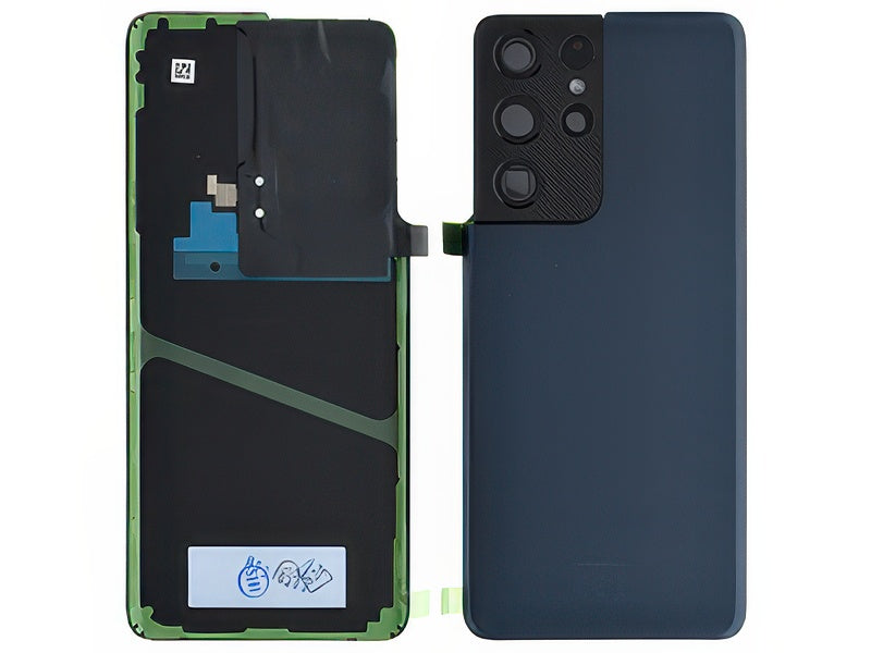Cover Batteria + Vetrino Camera + Adesivi Phantom Navy per Samsung SM-G998 Galaxy S21 Ultra 5G