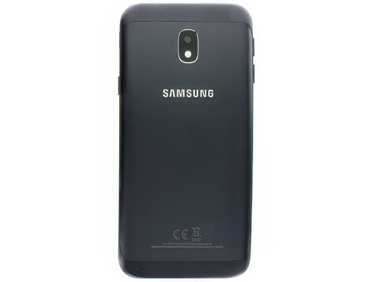 Cover Batteria + Suoneria + Vetrino Camera + Tasti Laterali Nero per Samsung SM-J330 Galaxy J3 2017