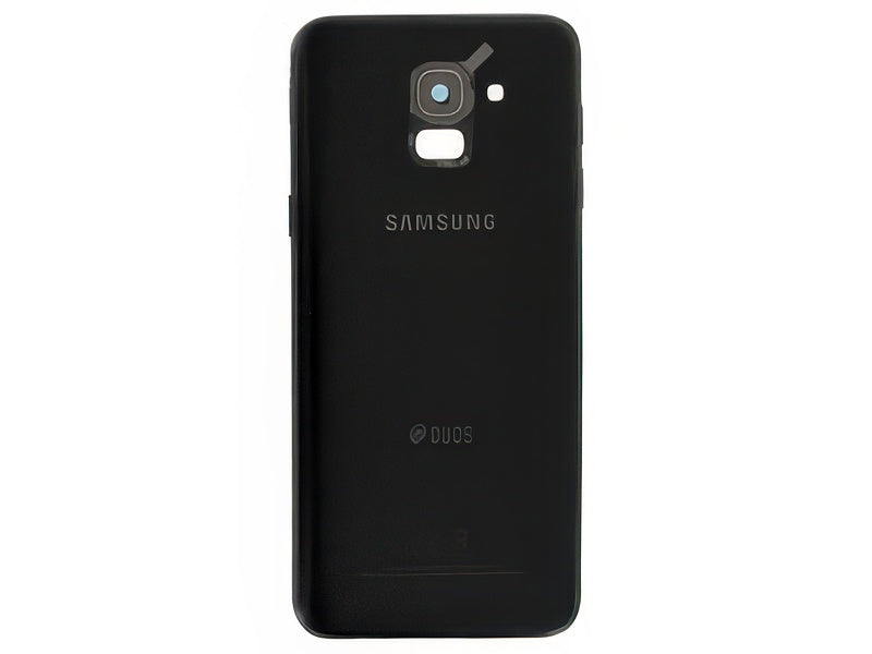 Cover Batteria + Vetrino Camera + Tasti Laterali Nero vers. Dual Sim per Samsung SM-J600 Galaxy J6 2018