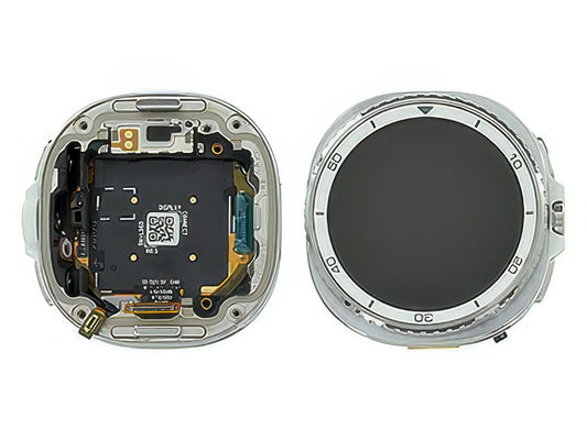Lcd + Touch Screen + Tasti Funzione Completo Bianco per Samsung SM-L500 Galaxy Watch8 Classic (Bluetooth, 46 mm)