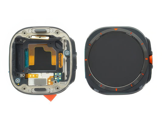 Lcd + Touch Screen + Tasti Funzione Completo Titanium Gray per Samsung SM-L705 Galaxy Watch Ultra LTE 47mm