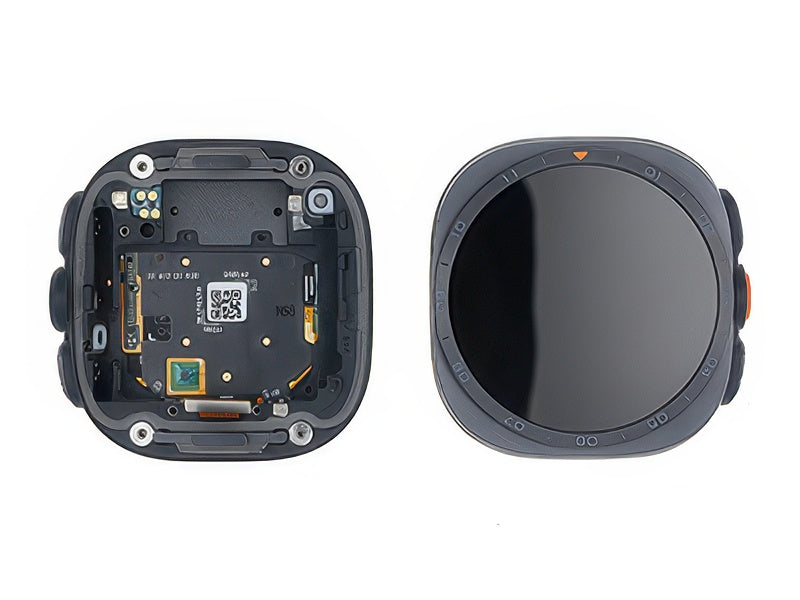 Lcd + Touch Screen + Tasti Funzione Completo Titanium Gray per Samsung SM-L715 Galaxy Watch Ultra2