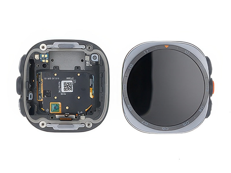 Lcd + Touch Screen + Tasti Funzione Completo Titanium Silver per Samsung SM-L715 Galaxy Watch Ultra2