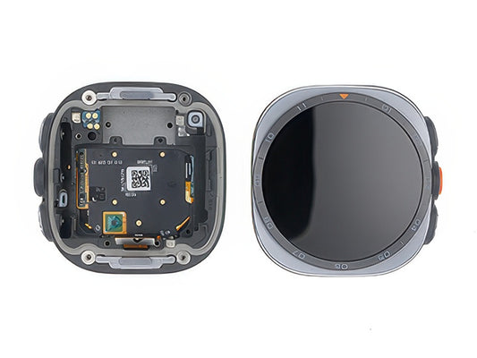 Lcd + Touch Screen + Tasti Funzione Completo Titanium Silver per Samsung SM-L715 Galaxy Watch Ultra2