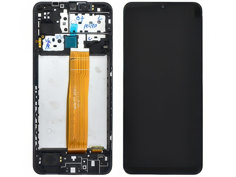 Lcd + Touchscreen + Frame + Altoparlante + Suoneria Nero per Samsung SM-M127 Galaxy M12