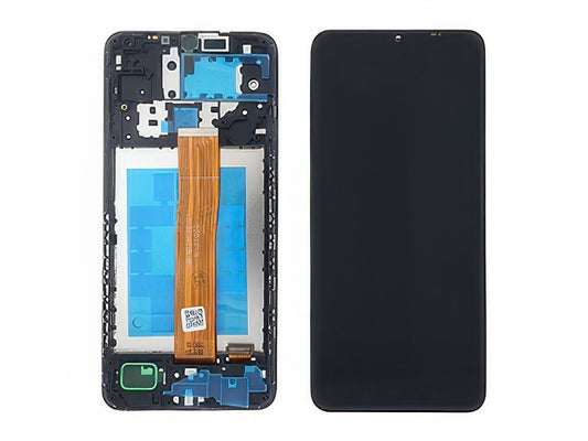 Display Lcd Rigenerato Nero con Frame Qualità Premium per Samsung SM-M127 Galaxy M12