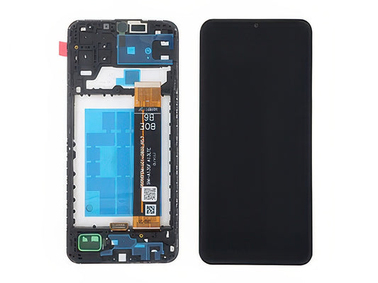 Display Lcd Rigenerato Nero con Frame Qualità Premium per Samsung SM-M135 Galaxy M13