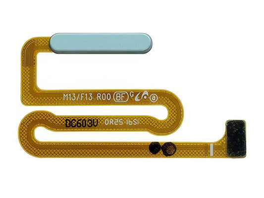 Flat cable + Lettore Impronta Azzurro per Samsung SM-M135 Galaxy M13