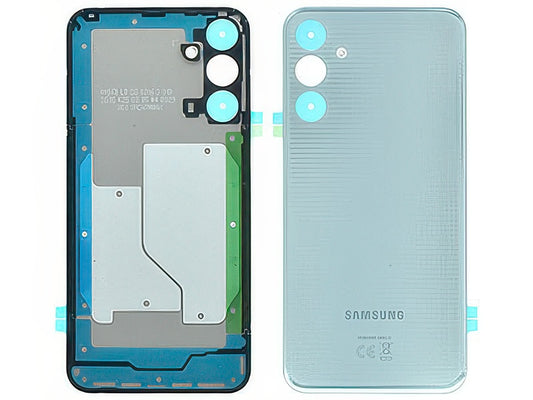 Cover Batteria + Vetrino Camera Azzurro per Samsung SM-M156 Galaxy M15 5G