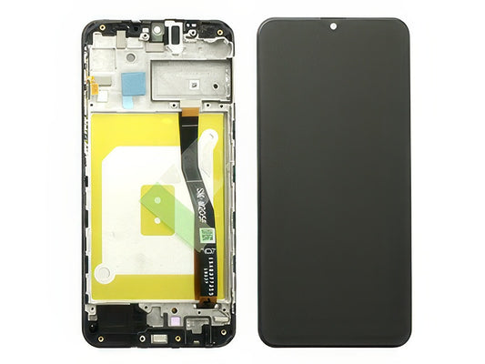 Lcd + Touchscreen + Frame + Switch Tasti Laterali Nero per Samsung SM-M205 Galaxy M20