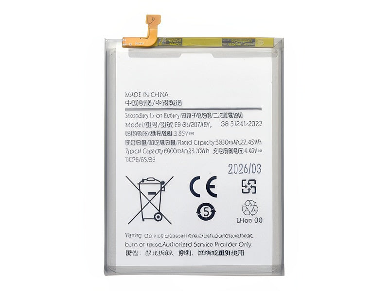 Batteria Litio 6000 mAh slim per Samsung SM-M315 Galaxy M31