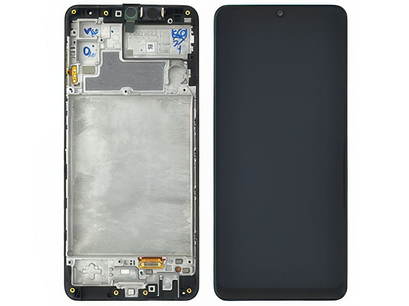 Lcd + Touchscreen + Frame + Switch Tasti Laterali + Altoparlante Nero per Samsung SM-M225 Galaxy M22
