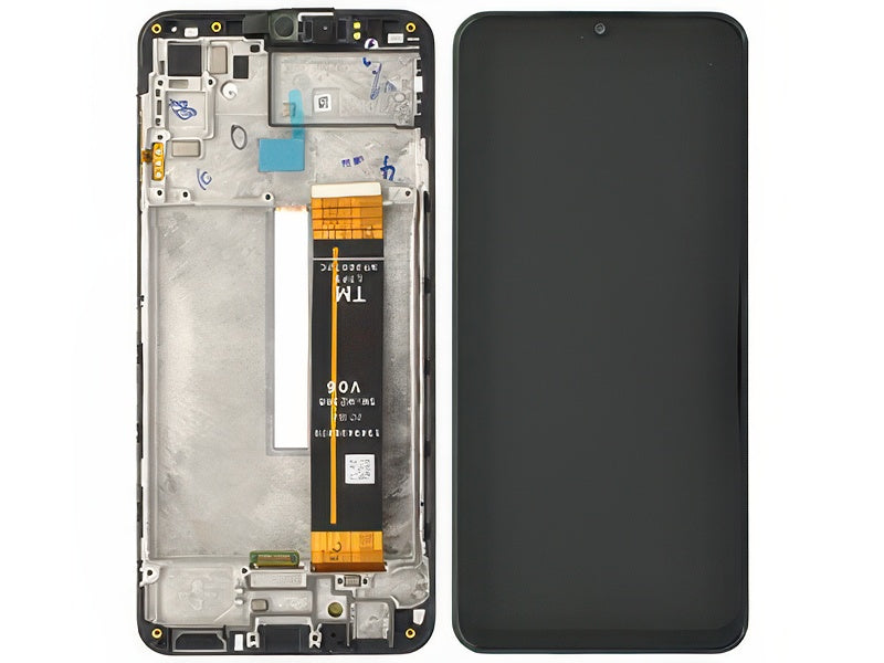 Lcd + Touchscreen + Frame + Swich Tasti Volume + Altoparlante Nero per Samsung SM-M336 Galaxy M33 5G