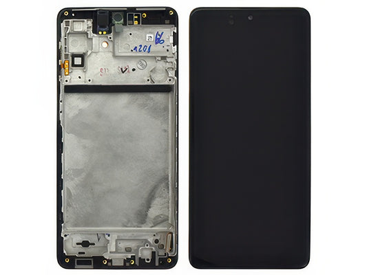 Display Lcd Soft Oled Nero con Frame Qualità Eccelsa per Samsung SM-M515 Galaxy M51