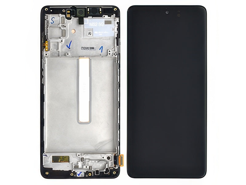 Lcd + Touchscreen + Frame + Altoparlante Nero per Samsung SM-M526 Galaxy M52 5G