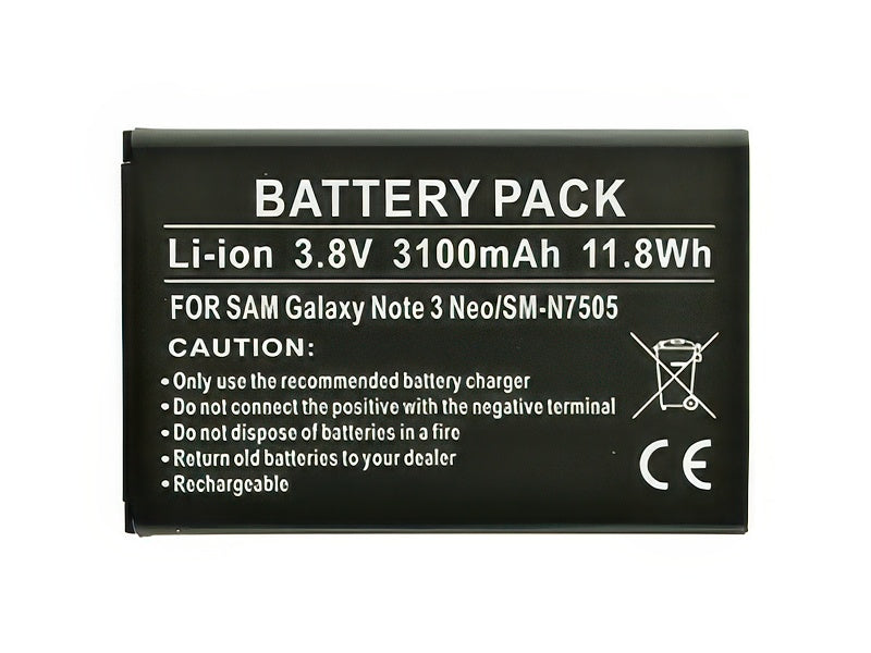 Batteria Litio 3100 mAh slim per Samsung SM-N7505 Galaxy NOTE 3 Neo
