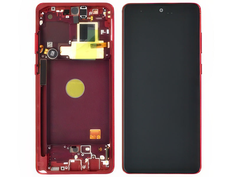 Lcd + Touchscreen + Altoparlante + Tasti Laterali + Vibrazione Rosso per Samsung SM-N770 Galaxy Note 10 Lite