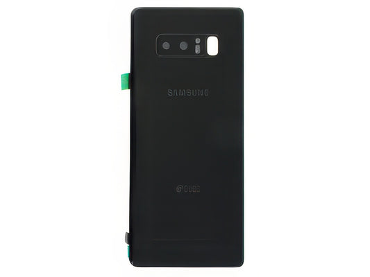 Cover Batteria in vetro + Vetrino Camera + Vetrino Flash per Samsung SM-N950 Galaxy Note 8 Dual-Sim