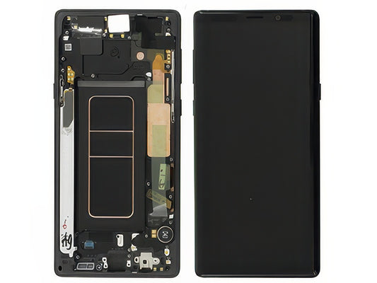 Lcd + Touchscreen + Frame + Altoparlante + Vibrazione + Tasti Laterali Nero per Samsung SM-N960 Galaxy Note 9