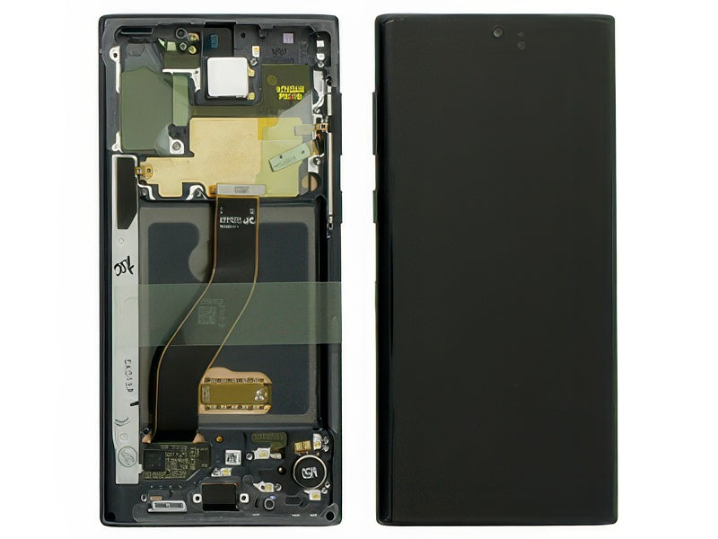 Lcd + Touchscreen + Frame + Altoparlante + Vibrazione + Tasti Laterali Nero per Samsung SM-N970 Galaxy Note 10