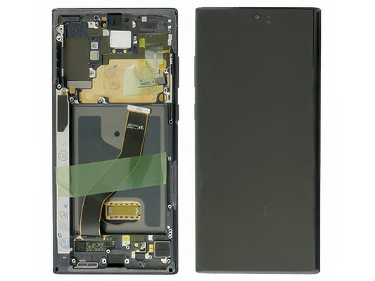 Display Lcd Incell Nero con Frame No sensore proxy e Lettore impronta Qualità Ottima per Samsung SM-N975 Galaxy Note 10+