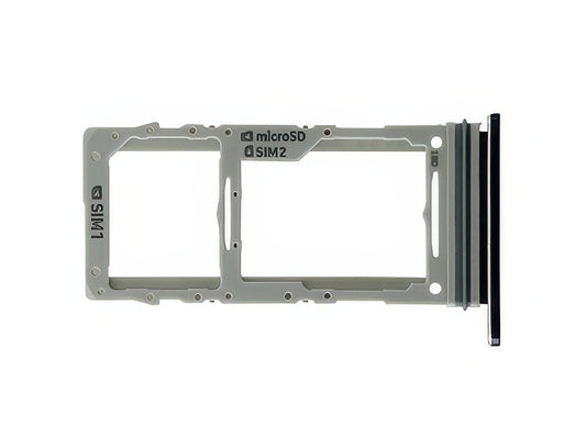 Sportello Dual Sim card/SD Card + Alloggio Nero per Samsung SM-N975 Galaxy Note 10+
