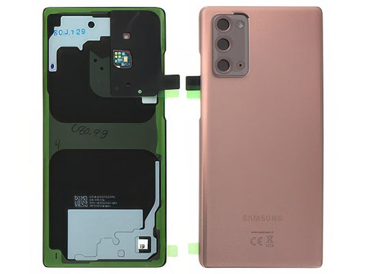 Cover Batteria + Vetrino Camera + Adesivi + Microfono Mystic Bronze per Samsung SM-N980 Galaxy Note 20