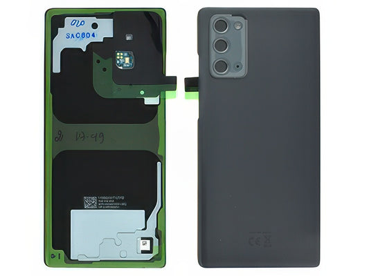 Cover Batteria + Vetrino Camera + Adesivi + Microfono Mystic Gray per Samsung SM-N981 Galaxy Note 20 5G