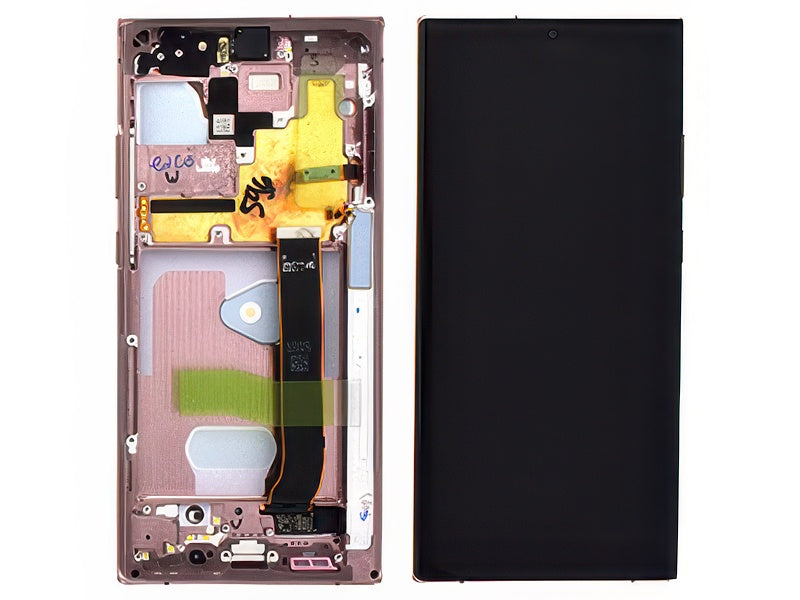 Lcd + Touchscreen + Frame + Tasti Laterali Mystic Bronze per Samsung SM-N986 Galaxy Note 20 Ultra 5G
