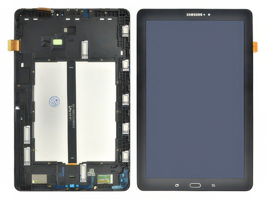 Lcd + Touch Screen + Frame + Tasto Home Nero per Samsung SM-P580 Galaxy Tab A 10.1