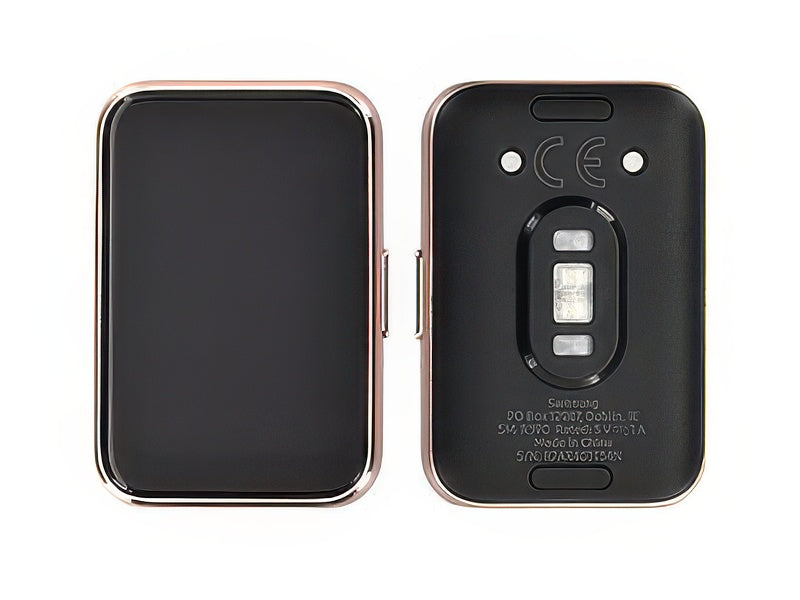 Lcd + Touch Screen + Tasti Funzione Completo Oro Rosa per Samsung SM-R390 Galaxy Fit3