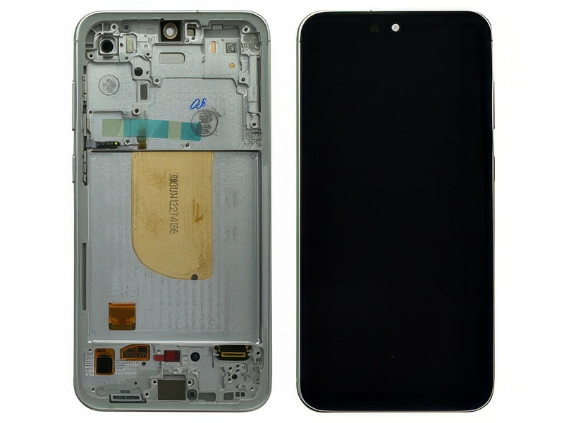 Lcd + Touch Screen + Frame + Tasti Laterali vers. Blu/Mint/Viola/Verde per Samsung SM-S711 Galaxy S23 FE