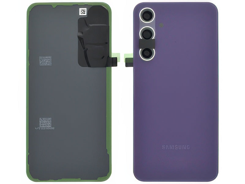 Cover Batteria + Vetrino Camera + Adesivi Viola per Samsung SM-S711 Galaxy S23 FE