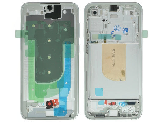 Guscio frontale + Frame Supporto Lcd + Tasti Laterali Argento per Samsung SM-S711 Galaxy S23 FE