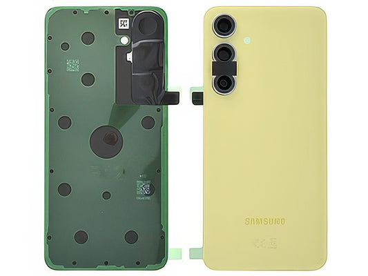 Cover Batteria + Vetrino Camera + Adesivi Giallo per Samsung SM-S721 Galaxy S24 FE