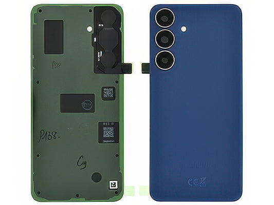 Cover Batteria + Vetrino Camera + Adesivi Blu Scuro per Samsung SM-S731 Galaxy S25 FE