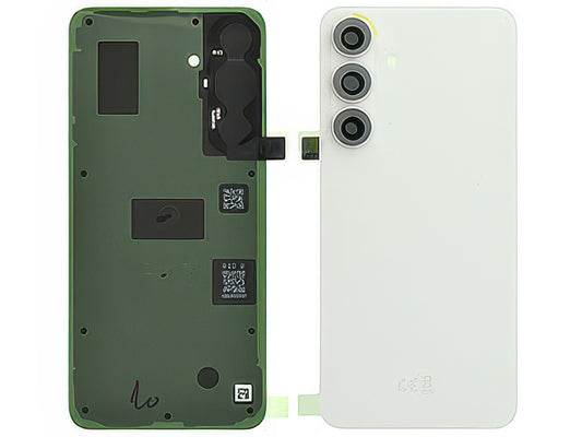 Cover Batteria + Vetrino Camera + Adesivi Bianco per Samsung SM-S731 Galaxy S25 FE