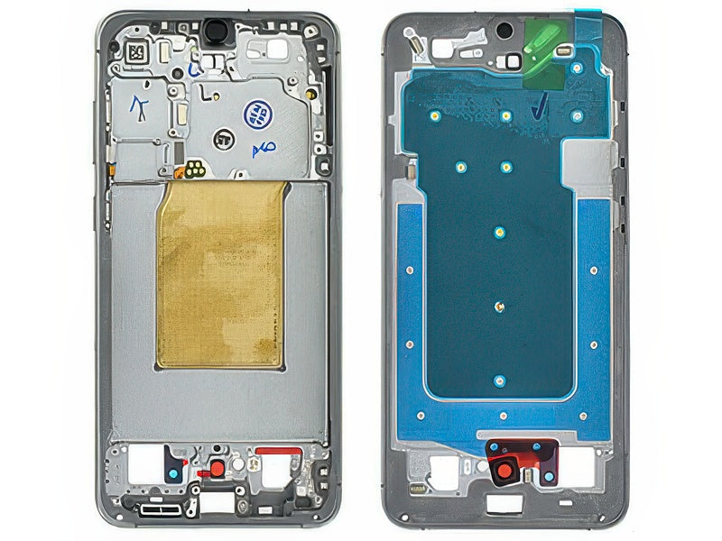 Guscio frontale + Frame Supporto Lcd + Tasti Laterali Nero per Samsung SM-S731 Galaxy S25 FE