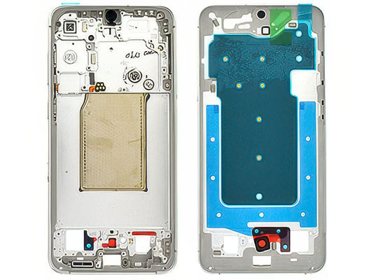 Guscio frontale + Frame Supporto Lcd + Tasti Laterali Bianco per Samsung SM-S731 Galaxy S25 FE