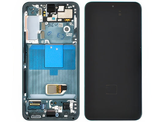 Lcd + Touchscreen + Frame Verde per Samsung SM-S901 Galaxy S22